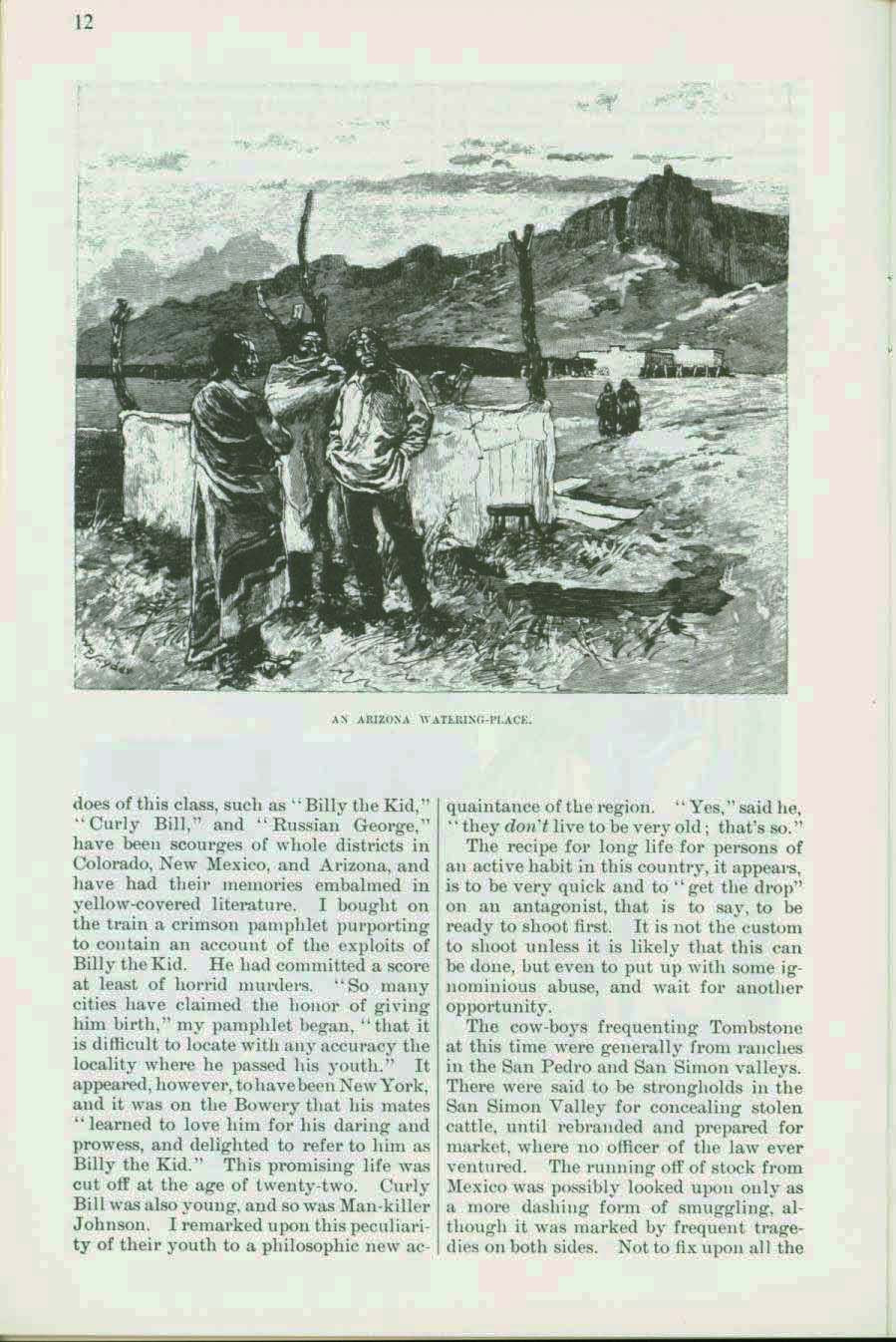 ACROSS ARIZONA IN 1883 including glimpses of Yuma, Tucson, Tombstone. vist0011f